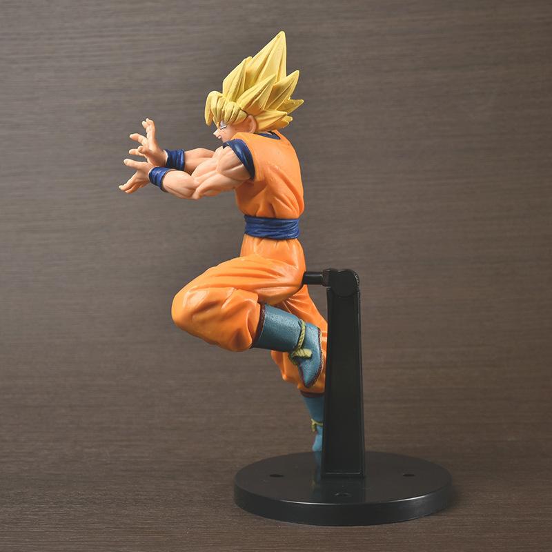 21cm Anime Dragon Ball Z Figure Combat Form Goku Fighters Figure Model PVC Collectible Doll Desktop Decoration Toys Gifts