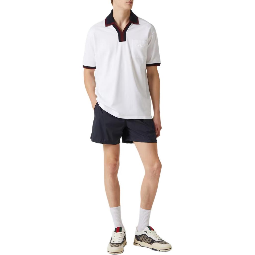GUCCI Lido FW25 Polo Shirt Men's White 829434-XJHEF-9692