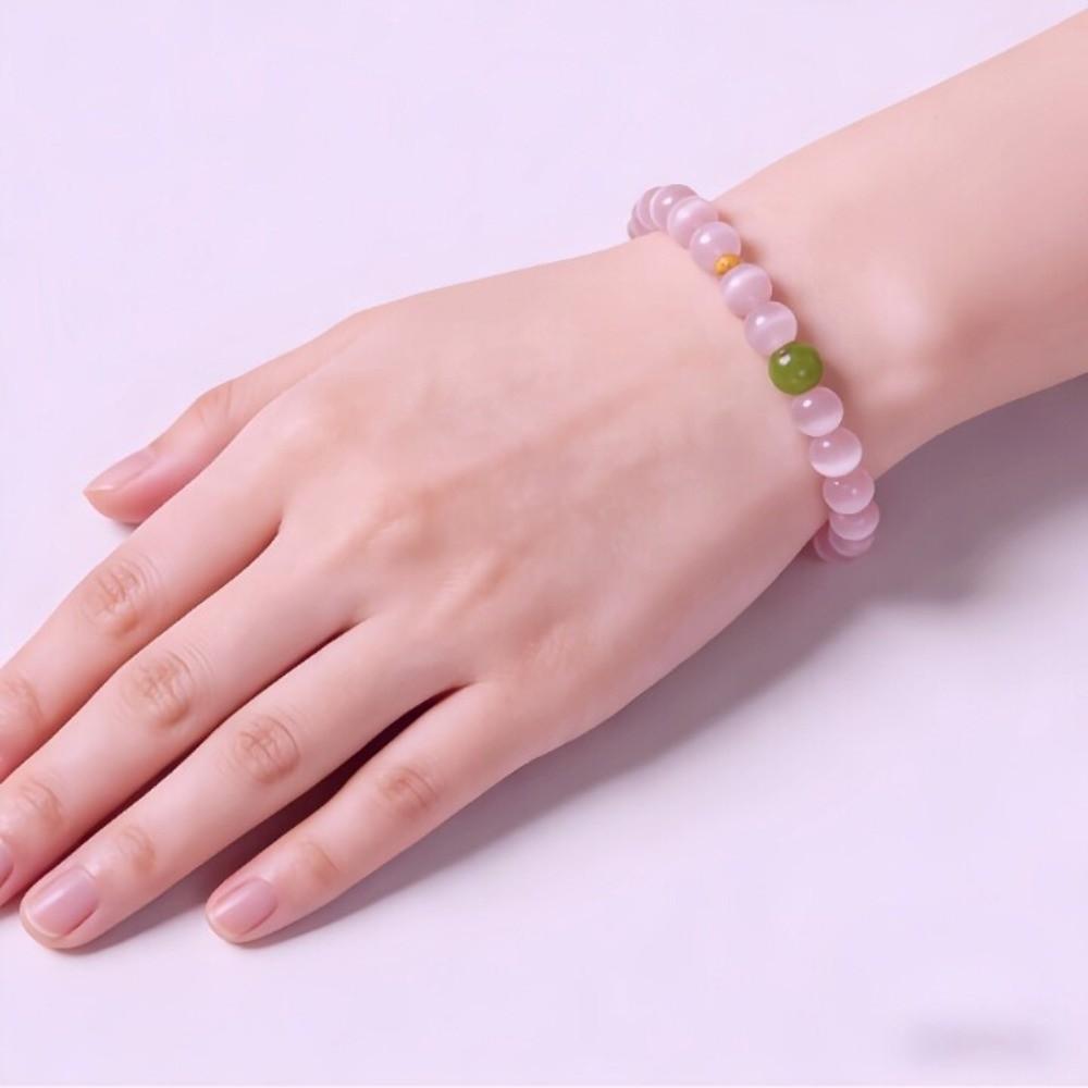 Wristbands Vintage Beaded Bracelet Luxury Olive Stone Bracelet Cat's Eye Stone Bracelet  Jewelry