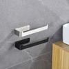 Self Adhesive Towel Holder Black Finish Towel Rail Toothbrush Holder Towel Hanger  Kitchen Use