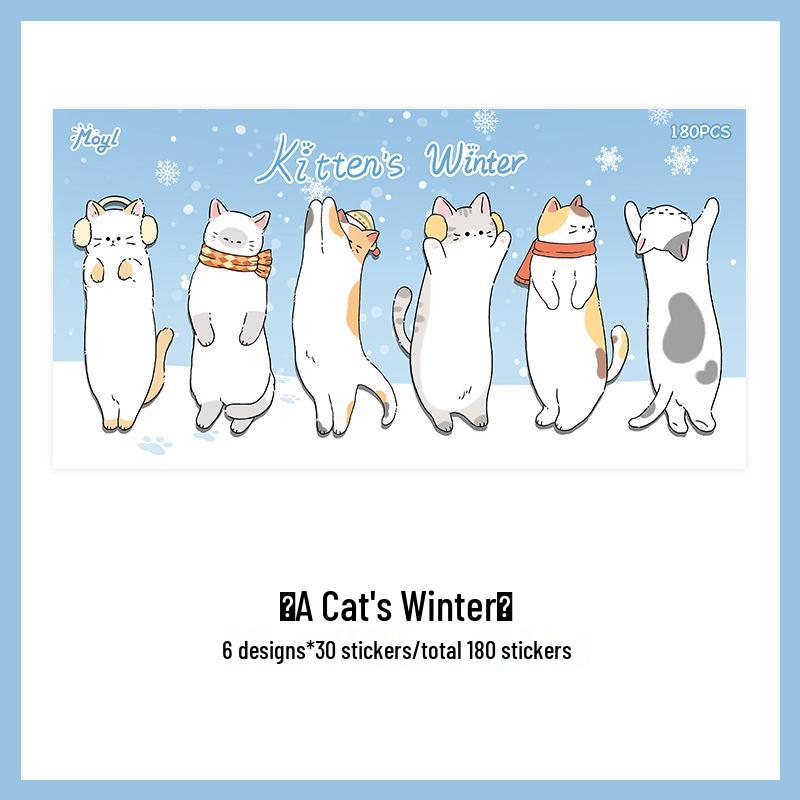 Cute Cat Sticky Notes & Bookmarks: Cartoon Index Markers, Student Classification Tabs, Reusable DIY Stickers