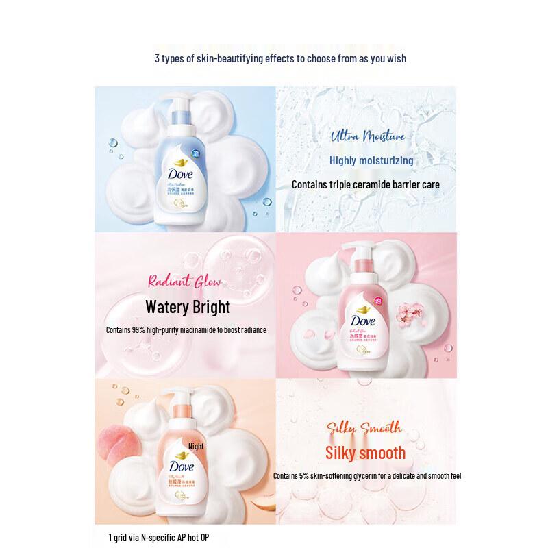 DOVE Deep Nourishing Foaming Body Wash with Niacinamide