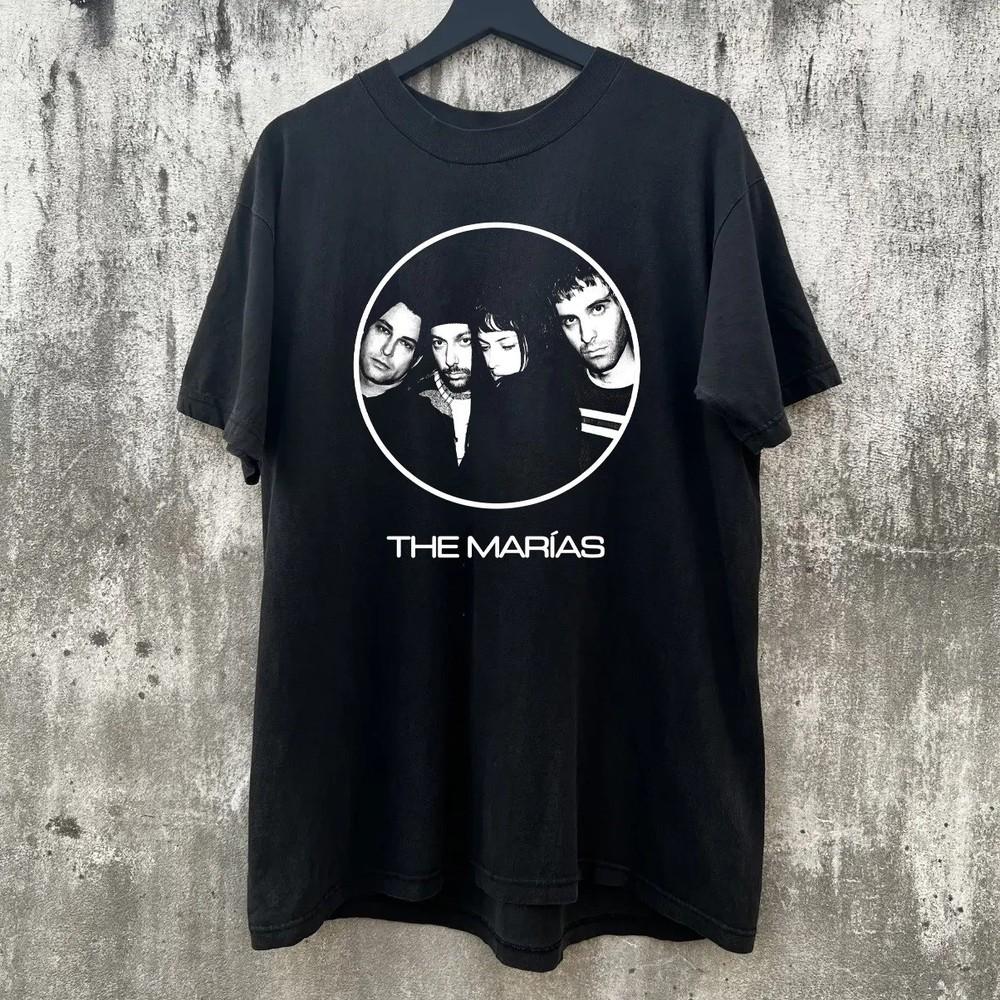 The Marias Band Members Short Sleeve Cotton Black All Size S5XL Shirt Unisex T-Shirt XXXXL