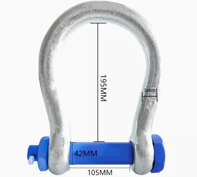 Enhanced U- and D-shaped magnetic lifting shackle with suction cup, high-strength, large opening, and designed for opposite sex applications.