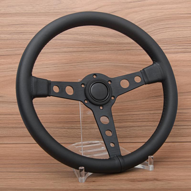 14Inch JDM Prototipo Black Edition Suede Leather Steering Wheel Sim Racing Sport Steering Wheel Auto Accessories