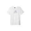Printed Logo Cotton Crew Neck T-Shirt Women Tops White HM7045