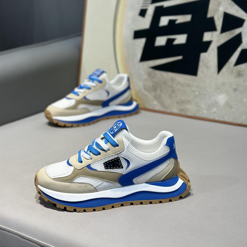 Ogni marea autunno nuovo scarpe basse superficie in pelle comode fondo morbido allacciatura rete