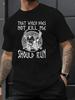 Camiseta Casual Unissex de Gola Redonda e Manga Curta