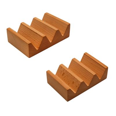 Wood Sushi Holder Serving Tray V Shaped Japanese Style Display Stand Sushi Hand Roll Holder for Themed Party Home Dining Room