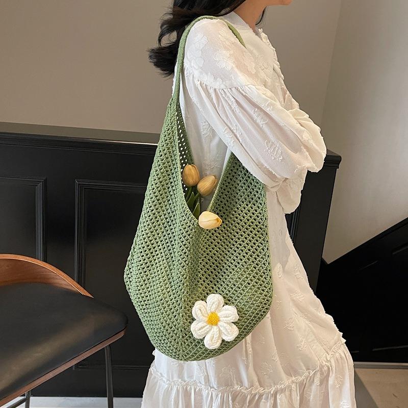 Woven Bag Women's Large-capacity New Summer Niche Shoulder Bag Hollow High-end Seaside Beach Bag