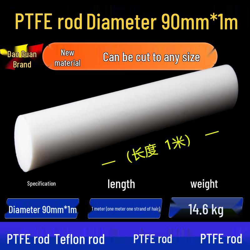 White High-Temperature Resistant PTFE Plastic Rod