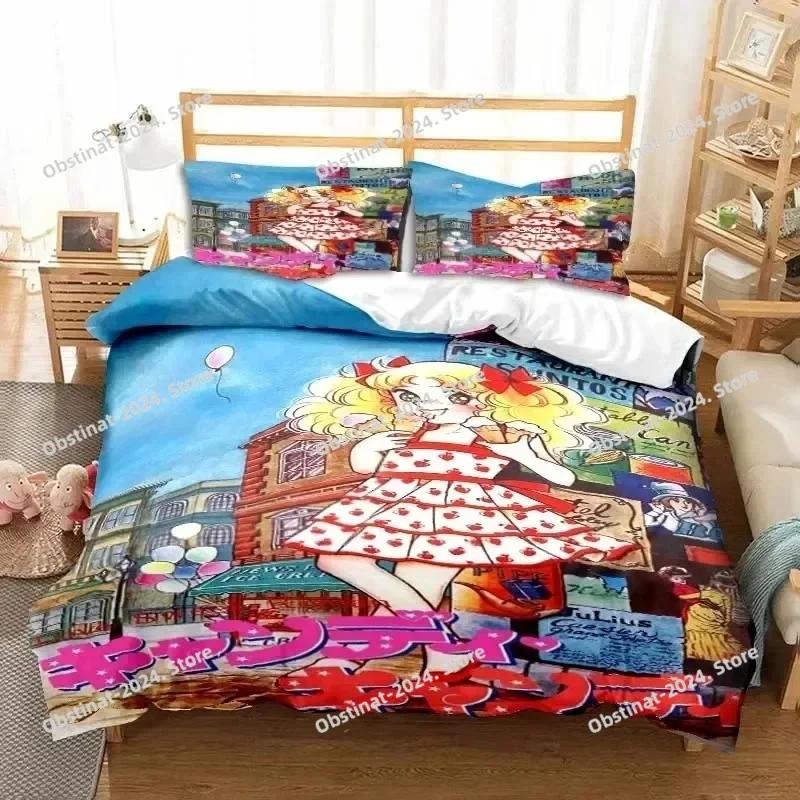 

Manga Cplusy Cplusy Beding Set Print Bed Linen Set With Pilowcase Bed Soft Duvet Cover Soft Single Double Quen Super King-Sized Dimensionsd Dimensions 135*200cm Eu-Single