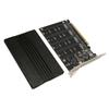 Quad M.2 NVME To PCIe Adapter 32Gbps Thickened Stable Aluminum Alloy Quad PCIe 4.0 To NVMe Card for Computer Expansion