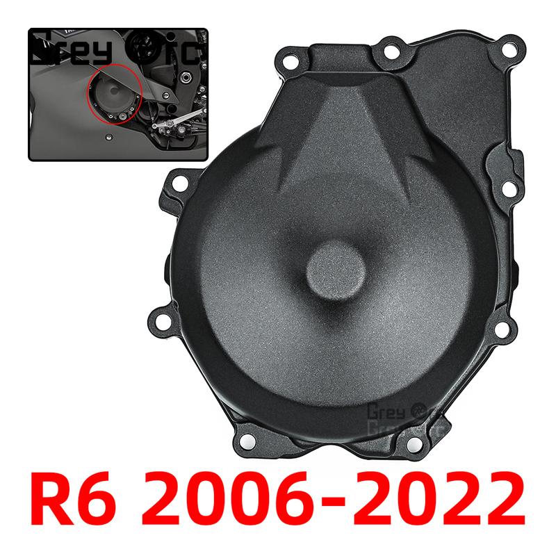 Motorcycle Left Engine Stator Cover Crankcase W/ Gasket For Yamaha YZF R6 2006-2022 YZF-R6 Crankcase Cover