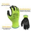 NMSafety Mechanic Work Glove With PU Rubber Palm Coated,General Purpose Gloves,12 Pairs, EN388 4131X