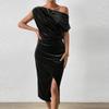 Women's Casual, Fashionable, Sexy, Comfortable, Color Waistband, Cool, Breathable, Sleeveless Dress