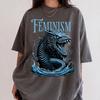Feminism Sea Serpent Shirt, Comfort Colors Leviathan Dragon Graphic Tee