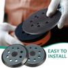 A96I-2Stk Ersatz-Schleifscheiben-Trägerpads Runde Klett-Rückseite Exzenterschleifer Ersatzpad 125mm 8 Loch