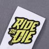 2Pcs Ride Or Die Bike Frame Stickers Bicycle Top Tube Waterproof Vinyl Decals For Mtb Bicycle Decorative Motorcycle Accessories