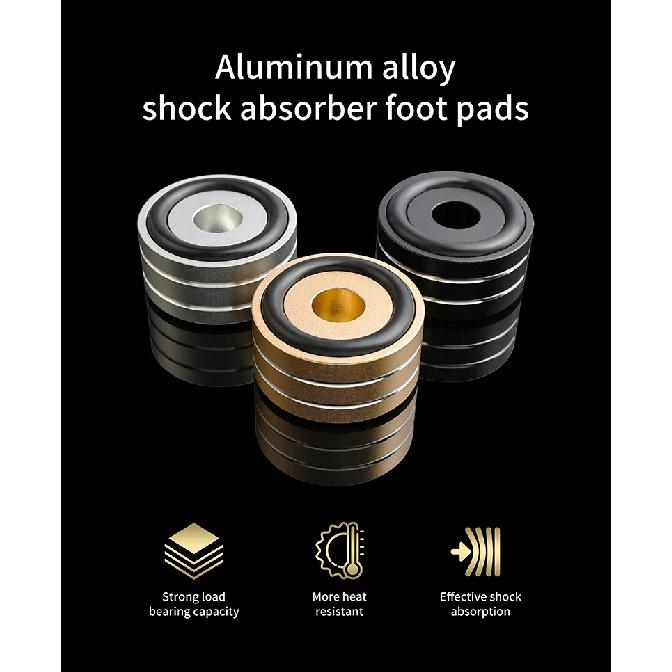 Speakers Spike Pads With Non-Slip Rubber Rings Applicable to Speakers, Subwoofers, Home Theater, Turntable DAC Feet Pad