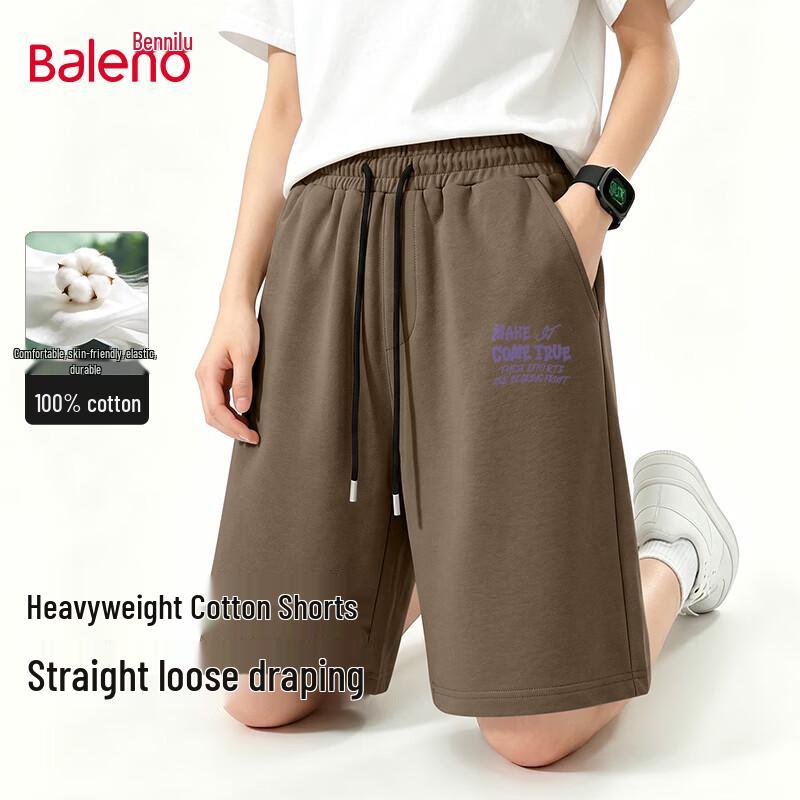 Baleno Men s Cotton Straight-Leg Five-Point Shorts 2XL