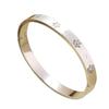 Women's Colorfast Stainless Steel Bracelet with Diamonds - Simple, Fashionable Titanium Steel Jewelry