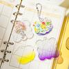 DIY Goo Card Plate Sticker Acrylic Sparkling Guka Material Cartoon Laser Scrapbook Deco Sticker Cute Stationery Accessories