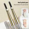 3Pcs Nail Art Brush Checker Nail Drawing Painting Line Brush Nail Art Tool Acrylic Painting Brushes DIY Design Manicure Tools