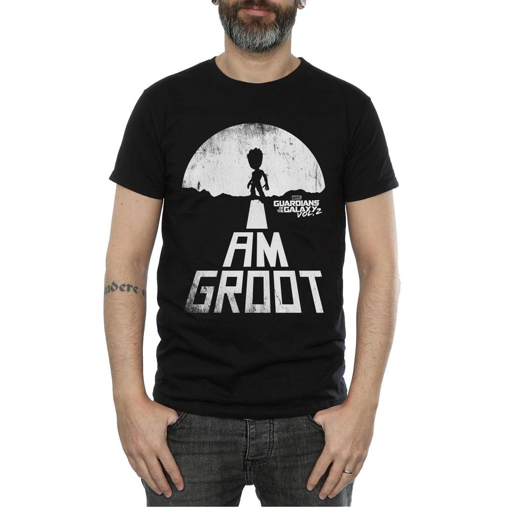 Marvel Mens Guardians Of The Galaxy I Am Groot White T-Shirt