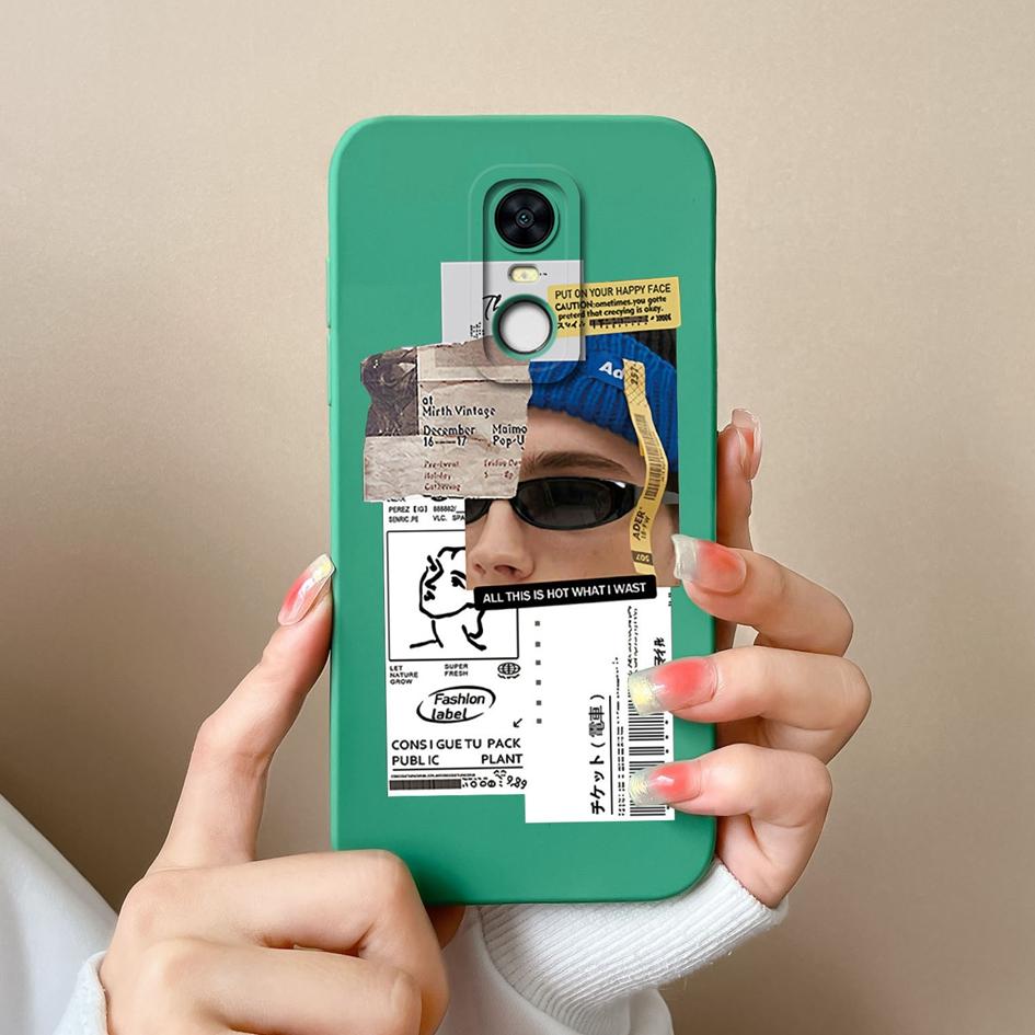 For Redmi Note 10 10S 10T 5 7 7S 8 9 9S 9T K80 Pro Max Plus Phone Covers Elegant Girls Pattern Liquid Silicone Camera Protection Cases For Redmi Shell