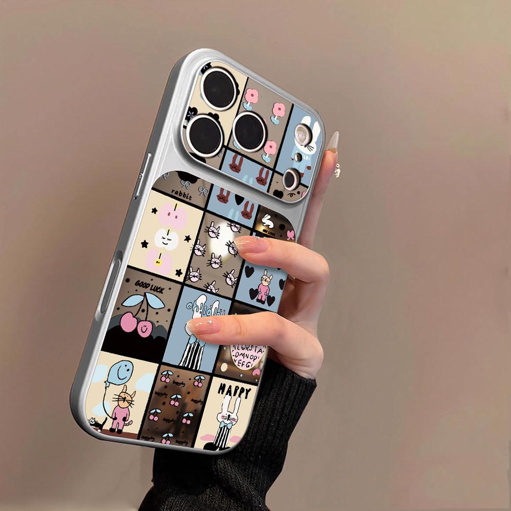 

Graffiti Cat & Rabbit iPhone Case for 15, 16 Plus, 16 Pro, 17 Pro Max iPhone 16 Pro Max