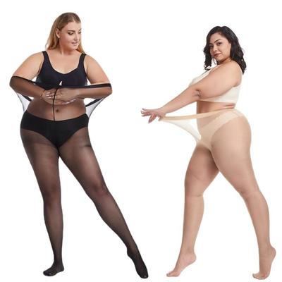 15D Ultra-thin Large Size Pantyhose for Women Oversized Stockings Tights Breathable Sexy Elastic Plus Size Pantyhose Female XXXL