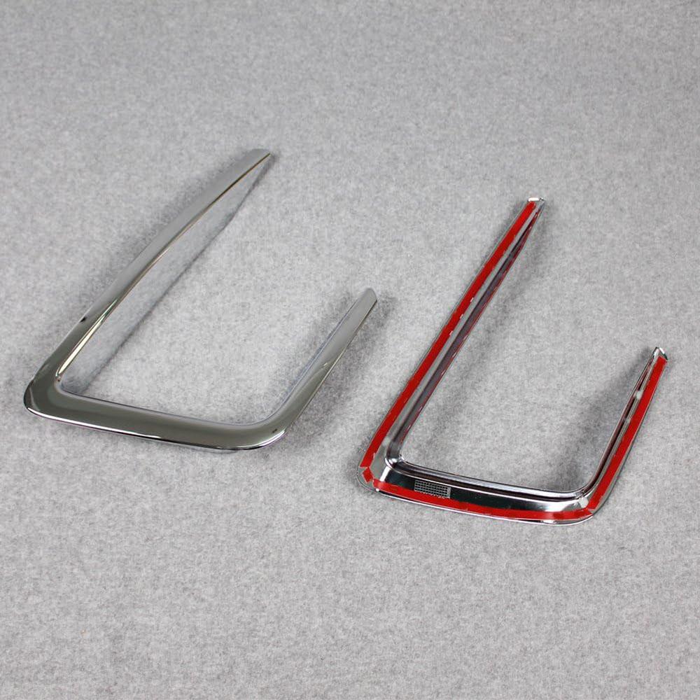 Chrome Front Fog Light Lamp Cover Trim For Ford Expedition 2018-2021