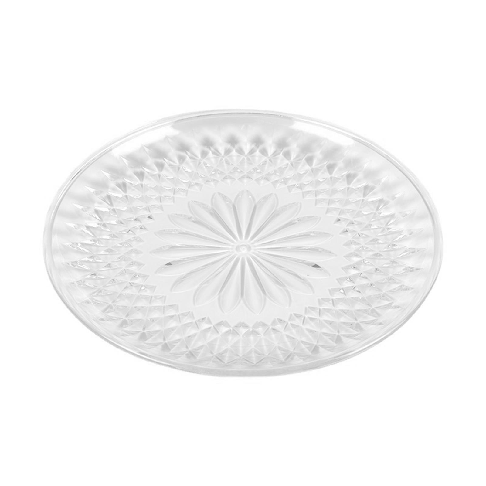 

3 шт. Кристаллический поднос для фруктовых закусок, большая вместимость, контейнер для сервировки сладостей, орехов, корзина, изысканная домашняя тарелка для закусок к чаю 15cm