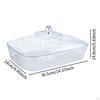 Serving Tray Fruit Decorative Home Decor Storage Container Organizer for Party Birthday