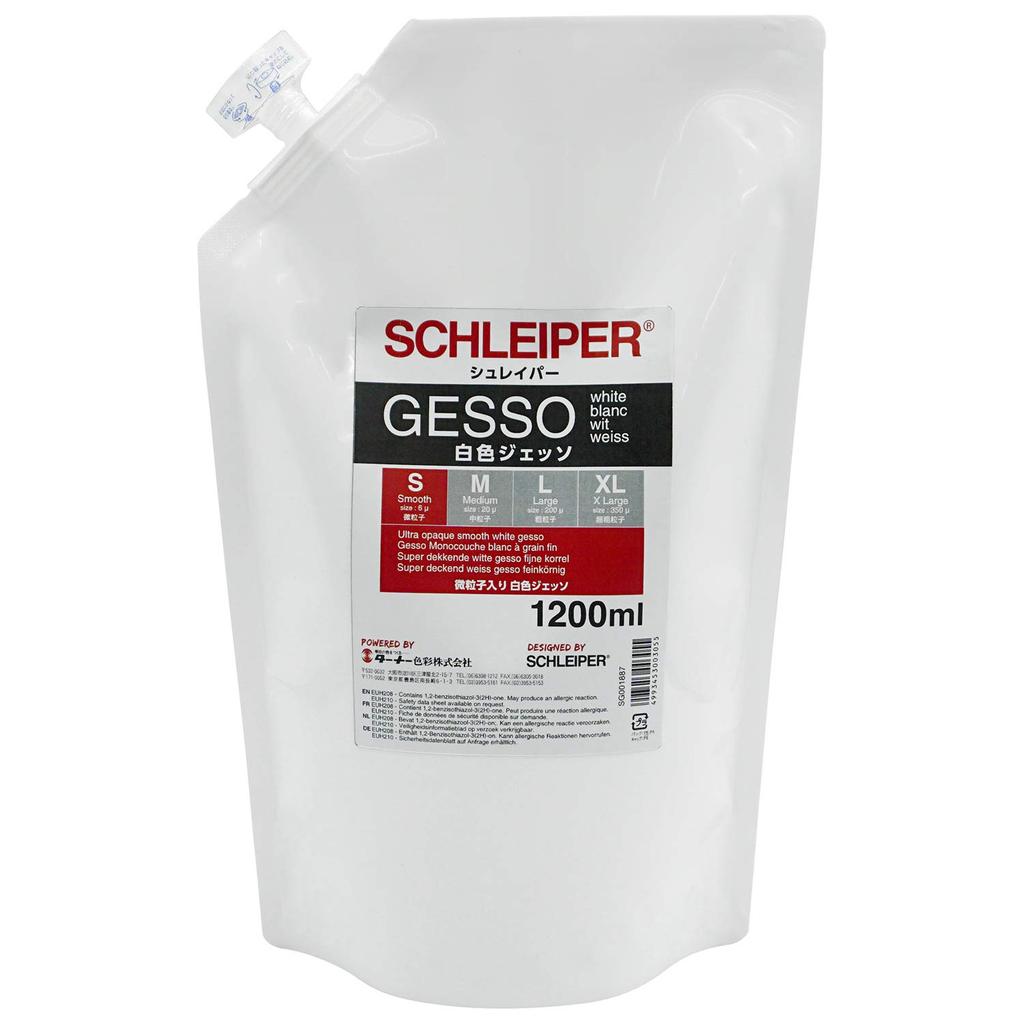 Turner Color Gesso Schleiper Gesso White S Fine Particles SG120887 1200ml