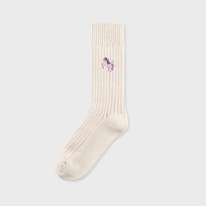 rib embroidery unicorn