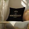 M-Macallanns W-Whiskey Cushion Cover Soft Short Plush Pillow Cover Smooth Cozy Texture Aesthetic Cushion Case Home Decor