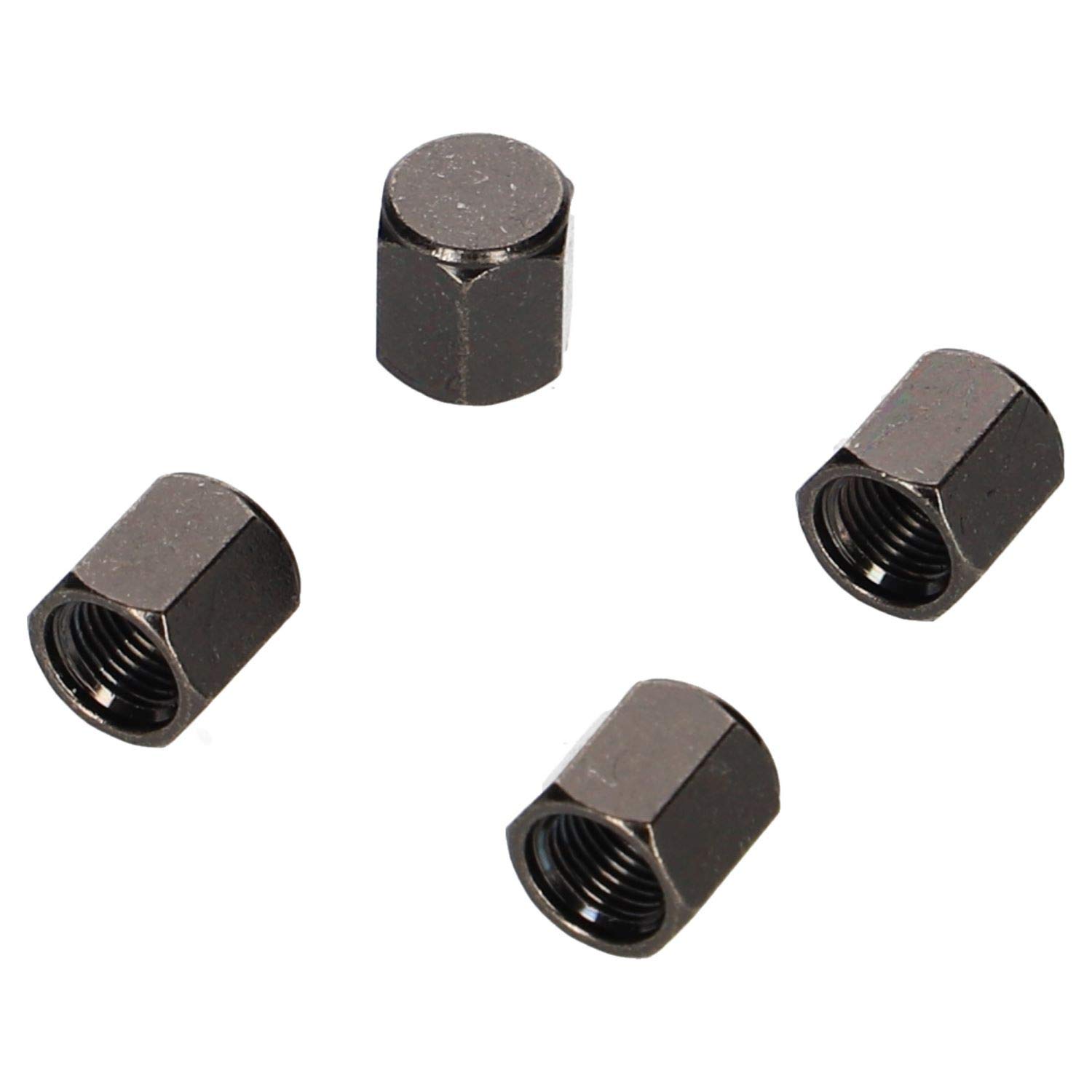

amon Air Valve Black Prevents Valve Cores from Getting Pack of 8827 Caps, Plated, Replacement/Spare, Dirt, 4,