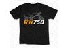 058 Usa B Motorfiets Rw 750 T-shirt Unisex Rijder Top Voor Fans Racecadeau