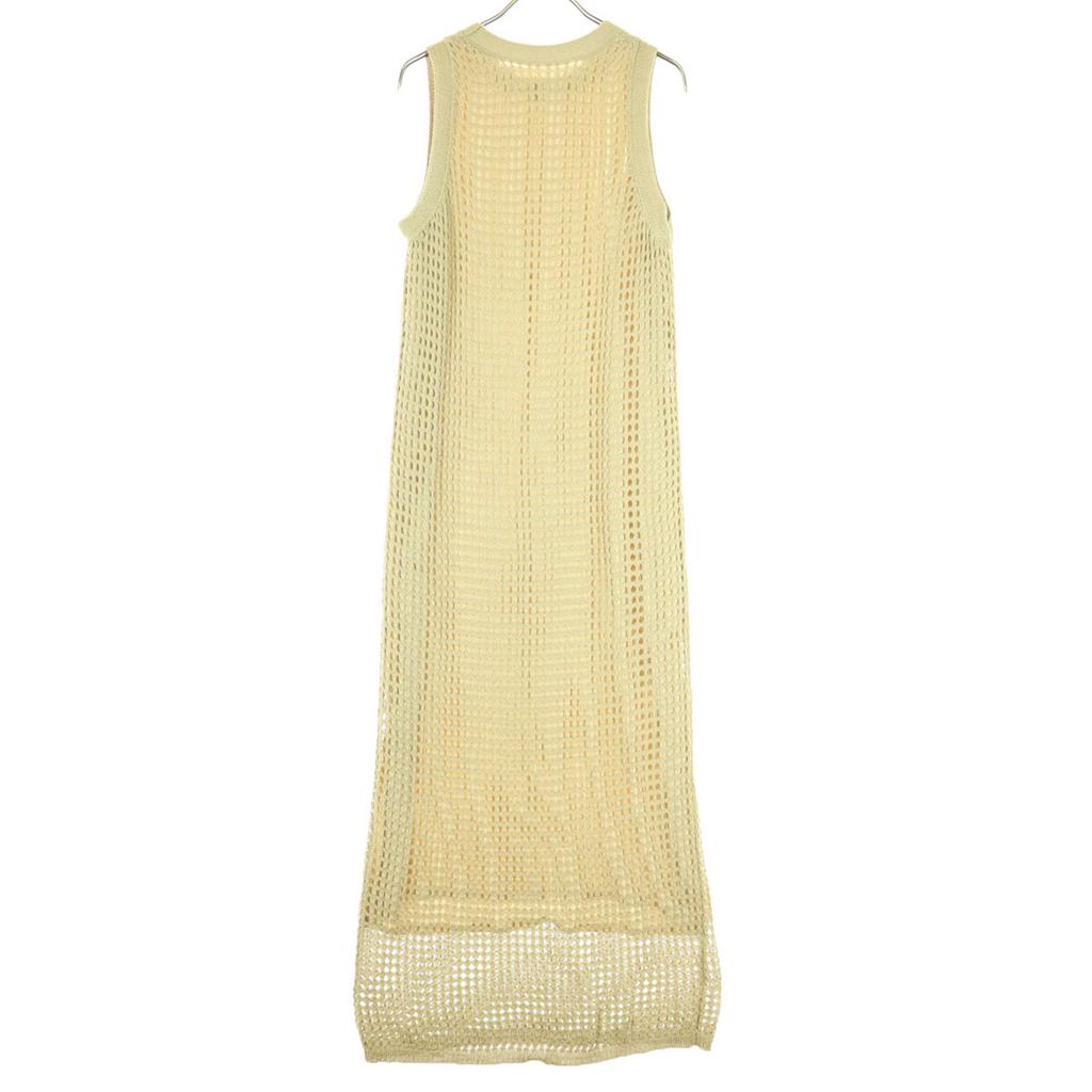 TODAYFUL No sleeve Mesh knit Long dress 38 beige Women Used