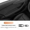 2026 for Tesla Juniper Model 3/Y Highland Rear Air Vent Cover Center Console Leather Armrest Box Anti-Scratch Car Accessories