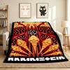 Rammstein Art Flannel Blanket Throw Blanket Soft Warm Sofa Bed Camping Car Home Decor Unique Christmas Gift C9302534