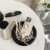 Metal Tulip Airbag Holder Mobile Phone Case For Iphone16 Messenger Rope Apple 15Promax Protective Case