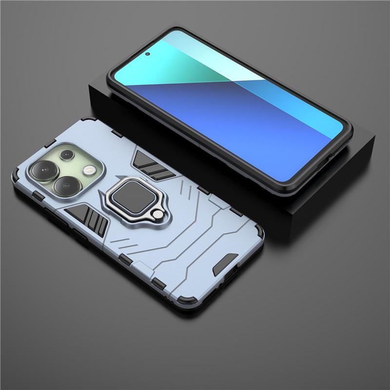 For Redmi Note 13 4G Case For Redmi Note 11 12 13 Pro Plus 5G Cover Hard Armor Finger Ring Protective Bumper For Redmi 13C 12C
