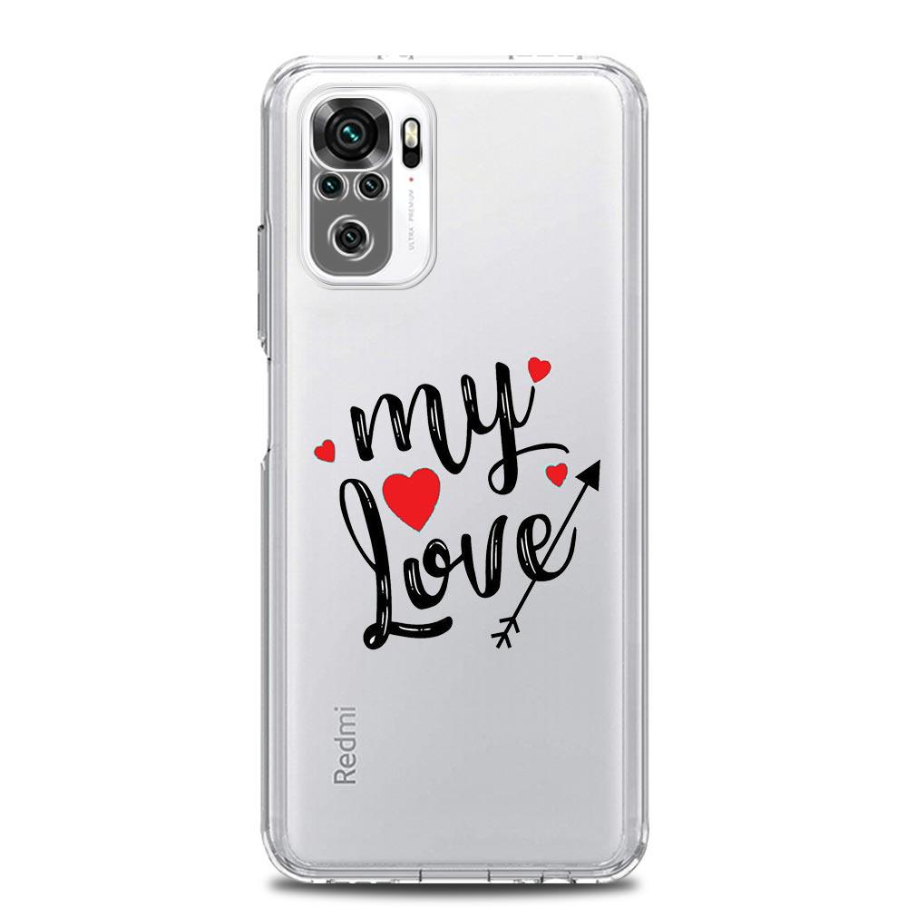 Handyhülle für Xiaomi Redmi Note 13 12 5G 9S 9 8 10 11 Pro Plus 4G 9T 13C 12C 10C 9C 9A 7 Pro Durchsichtige Hülle Ich liebe dich Rosa Herz