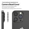 Compatible Apple iPhone 16 Pro Max Frosted Aluminum Lens Film Armor with Hollowed-Out Metal Sticker