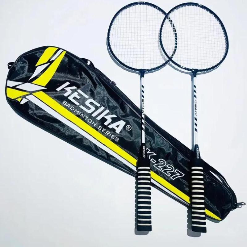 Professional Badminton Set 2Pcs Beginner Exercises Durable Alloy Badminton Racket Teenager Training