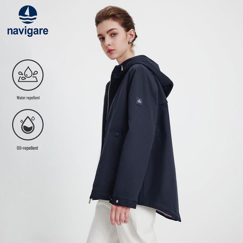 Navigare Women's Hooded Windbreaker Jacket