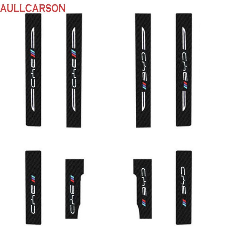 Für BYD Atto 3 EV 2022 2023 Auto Tür Sill Leder Aufkleber Schutz Platte Carbon Faser Schwelle Streifen Taildoor